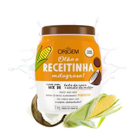 Creme De Tratamento Origem Gourmet Amido Milho + Coco 1kg