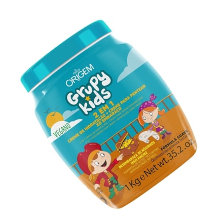 Creme De Tratamento Origem Grupy Kids 2x1 Xô Embaraço 1kg