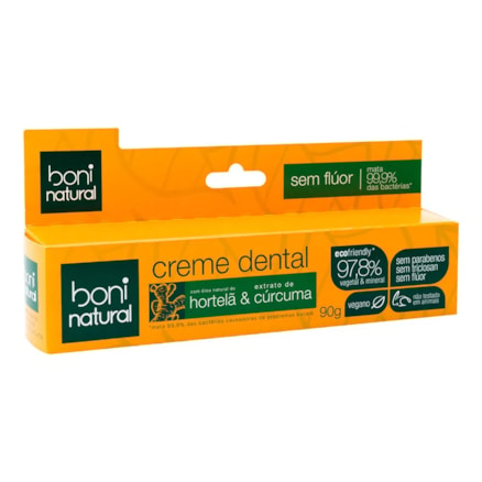 Creme Dental Boni Natural Ecofrie Ho 90g