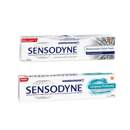 Creme Dental Sensodyne Branqueador + Limpeza Profunda 90g