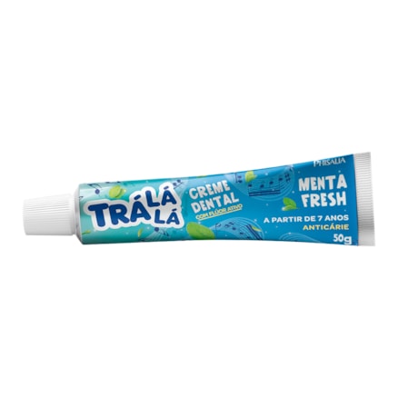 Creme Dental Trá Lá Lá Kids Menta Fresh Com Flúor 50g