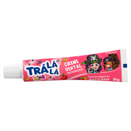 Creme Dental Trá Lá Lá Kids Tutti Frutti Com Flúor 50g