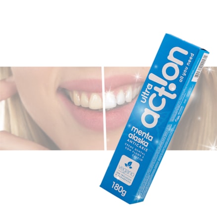 Creme Dental Ultra Action Eco Menta Alaska 164g