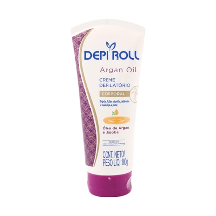 Creme Depi-roll Buço Óleo Argan Jojoba Depila Hidrata 100g