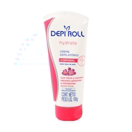 Creme Depi-roll Corporal Floral Óleo Extratos Naturais 100g