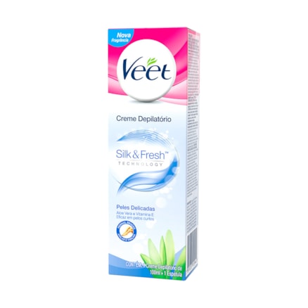 Creme Depilatório Veet Silk Fresh Pele Delicada 100ml