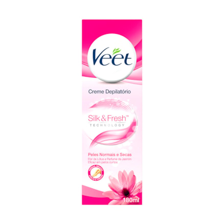 Creme Depilatório Veet Silk Fresh Pele Normal 180ml