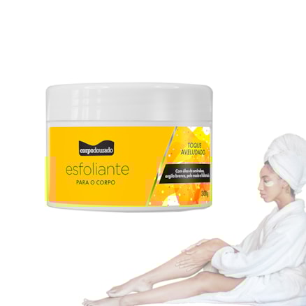 Creme Esfoliante Corpo Dourado Corporal Tradicional 300g