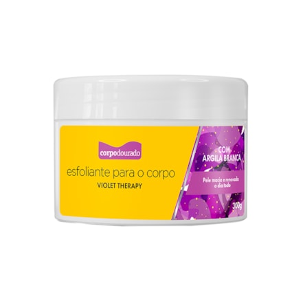 Creme Esfoliante Corpo Dourado Corporal Violet Therapy 300g