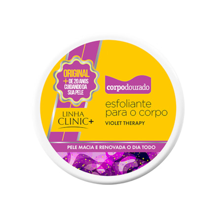 Creme Esfoliante Corpo Dourado Corporal Violet Therapy 300g