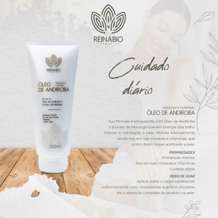 Creme Hidratante Corporal Andiroba Reinabio 250ml