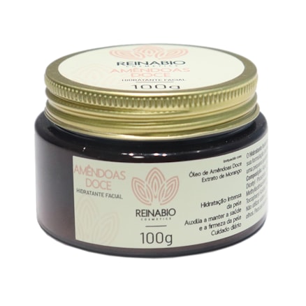 Creme Hidratante Facial Amendoas Doce Reinabio 100g