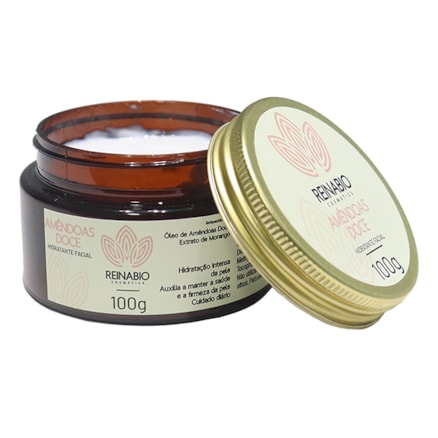 Creme Hidratante Facial Amendoas Doce Reinabio 100g