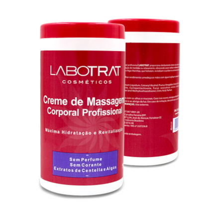 Creme Massagem Corporal Profissional H Máxima Labotrat 1kg