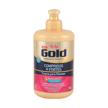 Creme Para Pentear Gold Compridos Mais Fortes 250g