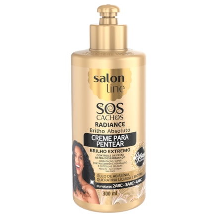 Creme Para Pentear Salon Line Sos Cachos Radiance 300ml