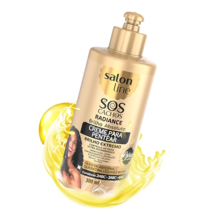 Creme Para Pentear Salon Line Sos Cachos Radiance 300ml