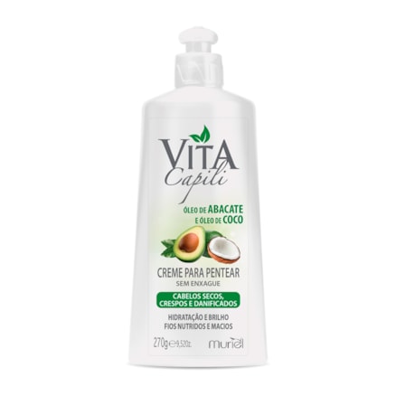 Creme Para Pentear Vita Capili Oléo De Abacate 310ml