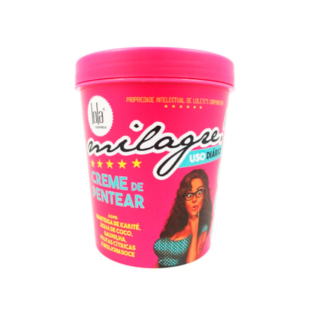 Creme Pentear Lola Milagre! Hidratação Brilho Intenso 450g