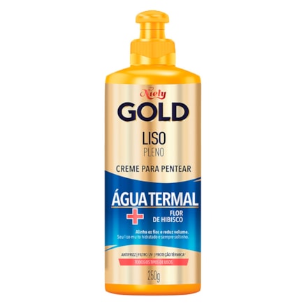 Creme Pentear Niely Gold Liso Prolongado Max Queratina 250g