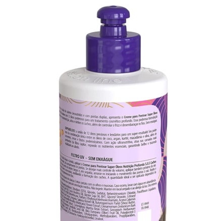 Creme Pentear Salon Line Sos Cachos Óleos Nutritivos 300ml