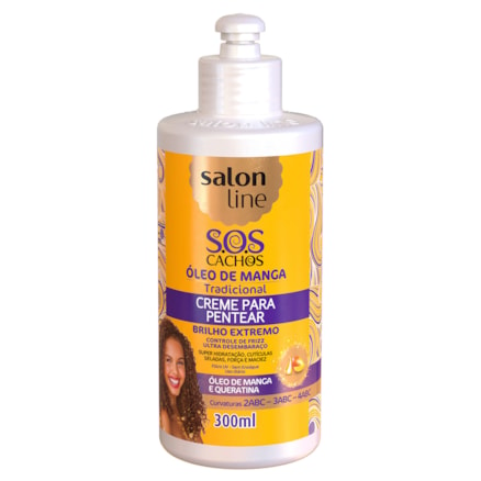 Creme Pentear Salon Line Sos Óleo Manga Queratina 300ml