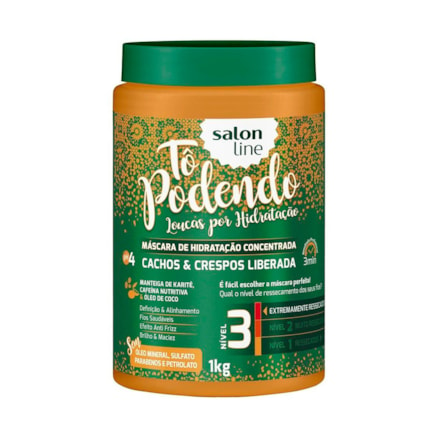 Creme Tratamento Salon Line Tô Podendo Cachos Crespos 1kg