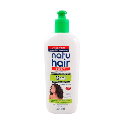 Creme Umidificador Natuhair Sos 12 Em 1 Reparação 300ml