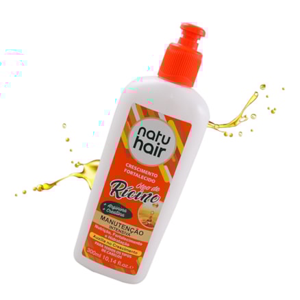 Creme Umidificador Natuhair Sos Óleo De Ricino 300ml