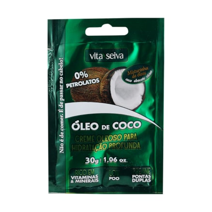 Creme Vita Seiva Óleo Coco Hidratação Profunda 30g