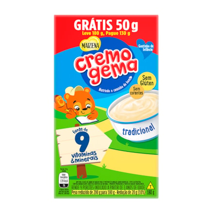 Cremogema Leve 180g Pague Tradicional 130g