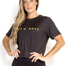 Cropped Let´s Move Bm9 Feminino 4221017 Preto