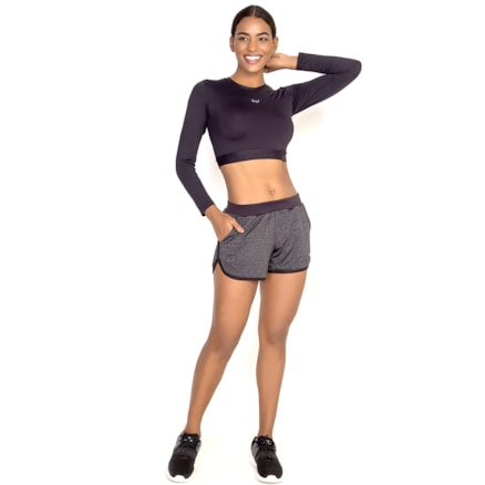 Cropped Rec.costatransp. Bm9 Feminino 4221013 Preto