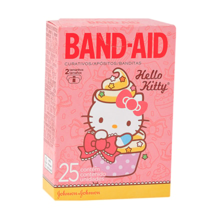 Curativo Band-aid Johnson & Johnson Hello Kitty Com 25 Und