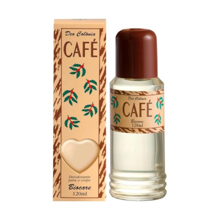 Deo Colônia Biocare Café Amadeirado Forte Intenso 120ml