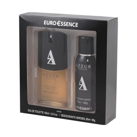 Deo Colônia Euroessence Azzur + Desodorante Aerosol 80ml