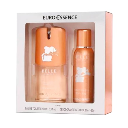 Deo Colônia Euroessence Belle + Desodorante Aerosol 80ml