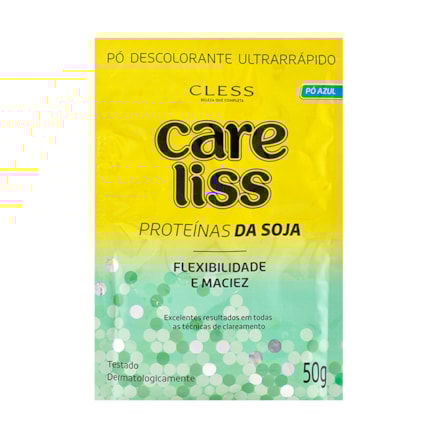 Descolorante Care Liss Proteína Da Soja Pó Azul 50g