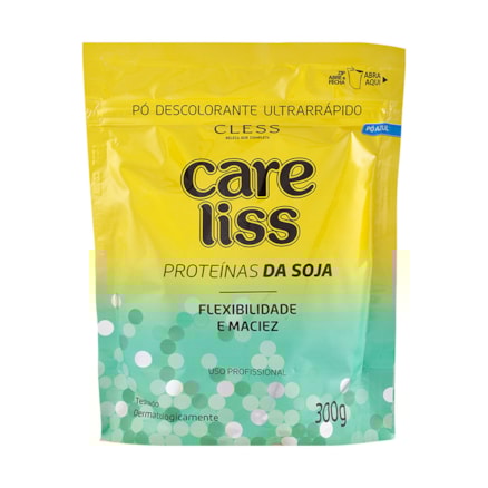 Descolorante Care Liss Refil Proteínas Soja Pó Azul 300g