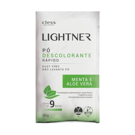 Descolorante Cless Lightner Menta Aloe Vera Suave 50g