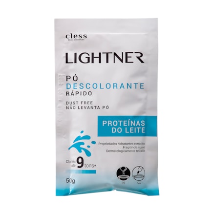 Descolorante Cless Lightner Proteína Do Leite Suave 50g