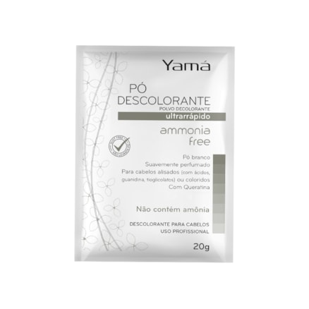 Descolorante Yamá Ammonia Free Ultra Rápido Pó Branco 20g