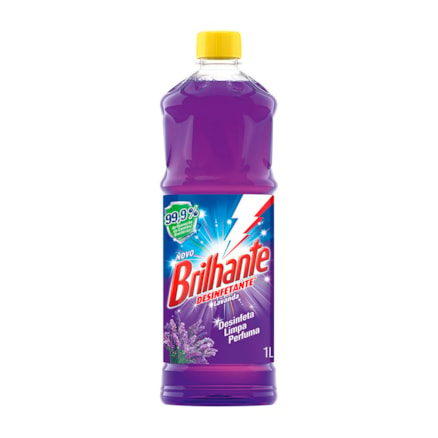 Desinfetante Líquido Brilhante Lavanda 1l