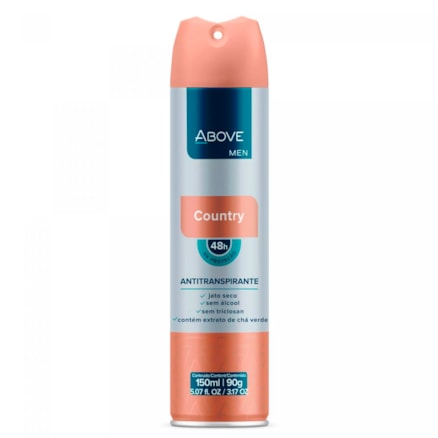 Desodorante Aerosol Above Country Masculino 48h 90g