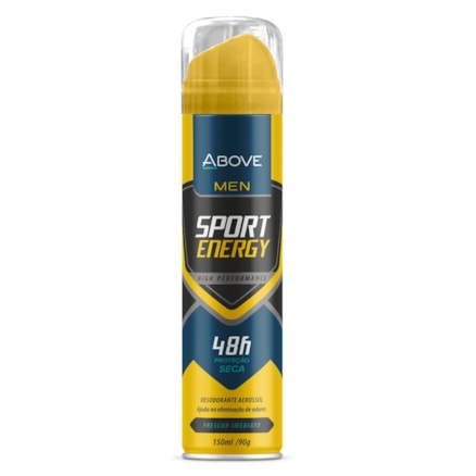 Desodorante Aerosol Above Sport Energy Masculino 48h 90g