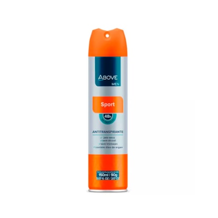 Desodorante Aerosol Above Sport Masculino 48h 90g