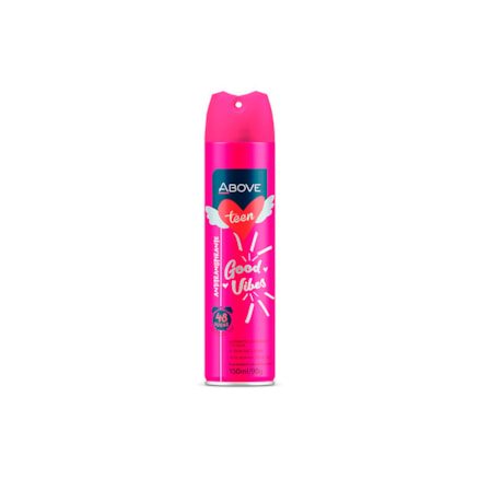 Desodorante Aerosol Above Teen Good Vibes Feminino 48h 90g