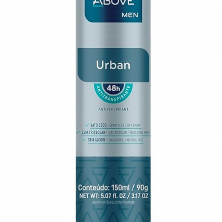 Desodorante Aerosol Above Urban Masculino 48h 90g