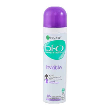 Desodorante Aerosol Bi-o 48h Feminino Invisible Black 150ml