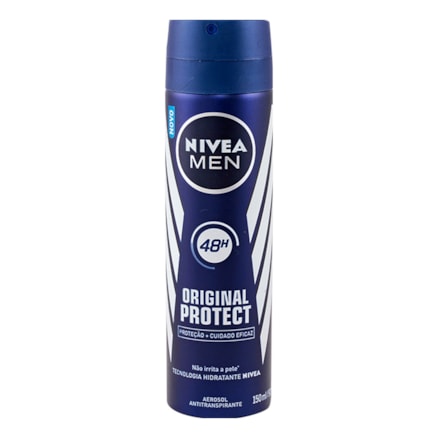 Desodorante Aerosol Nivea 150ml Masculino Original Protect